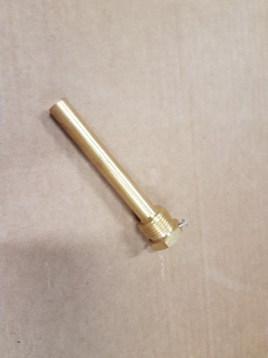 Messingrør ½"x100 mm med justeringsskrue Innvendi Ø10 mm