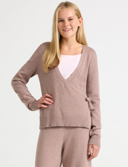 Lindex Sweater Wrap Cardigan Beige 170