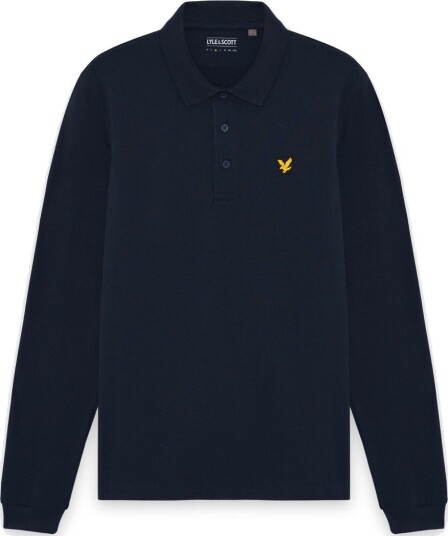 Lyle & Scott Golf Long Sleeve Polo Golf pologenser herre Dark Navy XX Large
