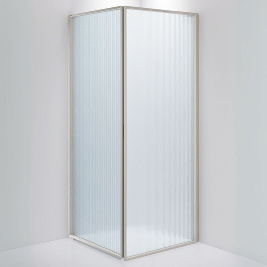 INR Iconic Nordic Rooms Dusjhjørne Edge 13 Måltlpasset - Venstre / Stone Sway Glass