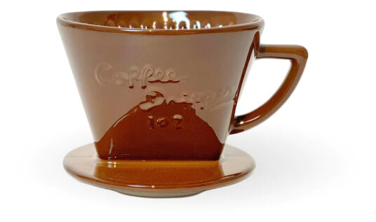 Cafec Arita Ware Trapezoid Dripper - Brown