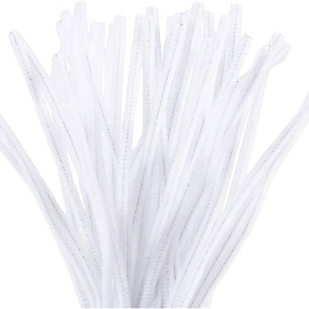 Diverse Piperenser L: 30 cm tykkelse 6 mm hvit 50 stk 1 pk
