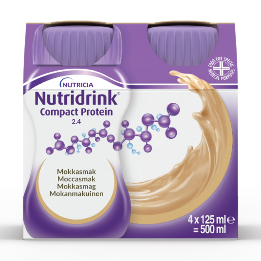 Nutridrink Compact Protein Næringsdrikk Mokka 4x125 ml Nutridrink Compact Protein Næringsdrikk Mokka 4x125 ml