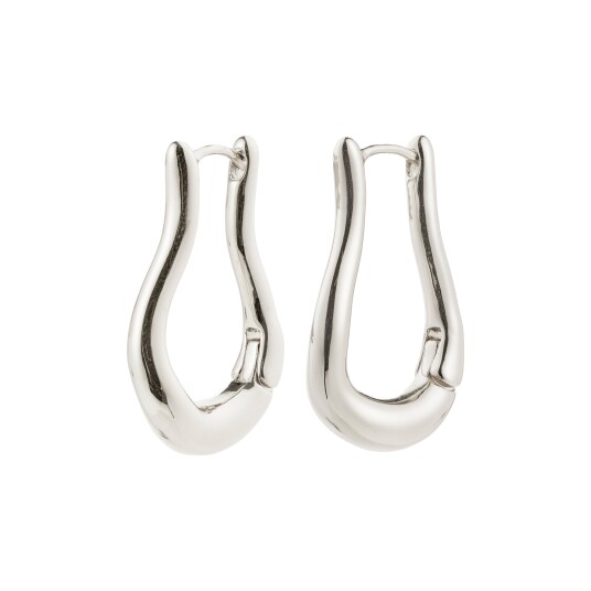 Pilgrim UNFOLD hoops sølvbelagt