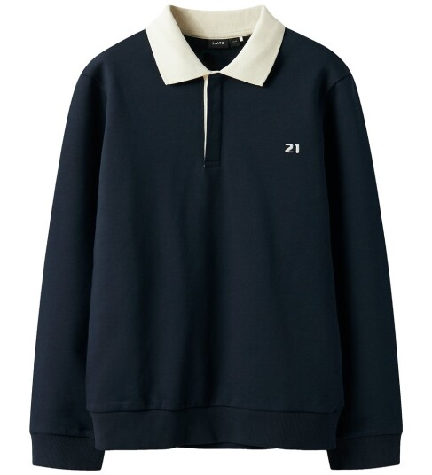 LMTD Nlmros Ls Polo Sweat   Navy   146 152