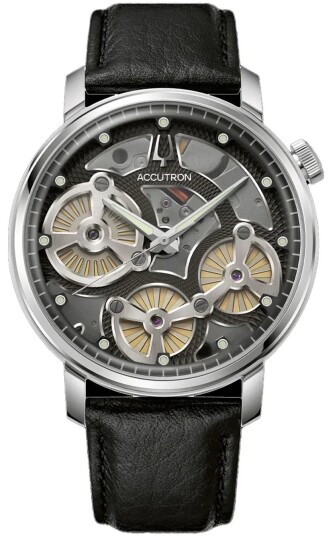Bulova Herreklokke 26A210A Accutron Spaceview Evolution Grå/Lær Bulova Herreklokke 26A210A Accutron Spaceview Evolution Grå/Lær