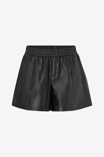 Zizzi - Shorts eAlina Abk PU - Svart