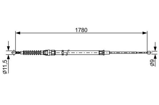 Bosch Tautrekk parkeringsbrems BOSCH 1 987 482 458