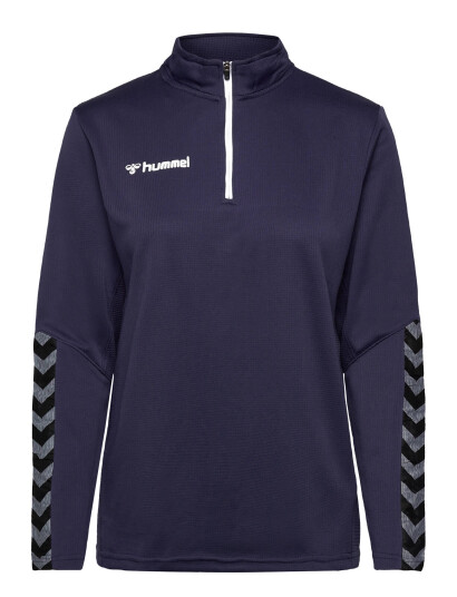 Hummel Hmlauthentic Half Zip Sweatshirt Woman Navy XS