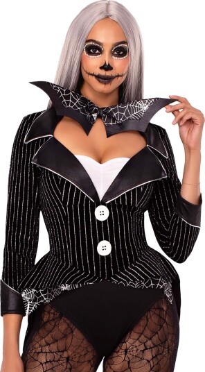 Leg Avenue Halloween Bat Body Deluxe Kostyme Small 87289-001|S