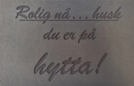 CAL Dørmatte Rolig nå 45x70mm CAL Dørmatte Rolig nå 45x70mm