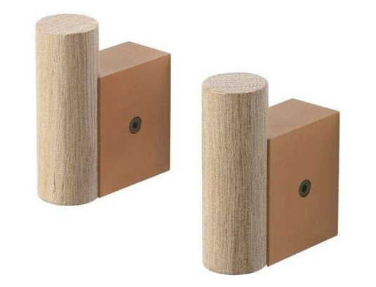 Muuto - Attach Coat Hook Set of 2 Oak/Burnt Orange