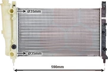VAN WEZEL 17002122 Radiator motorkjøling