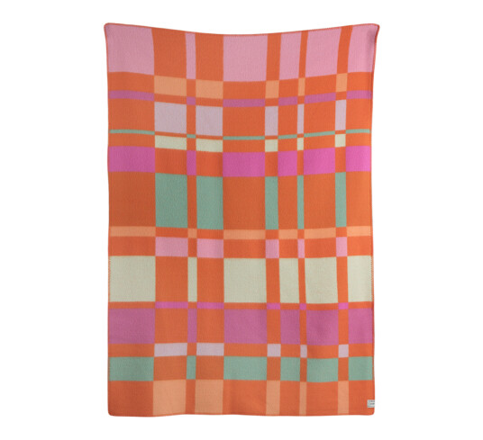 Røros Tweed City pledd oransje 135x200 cm