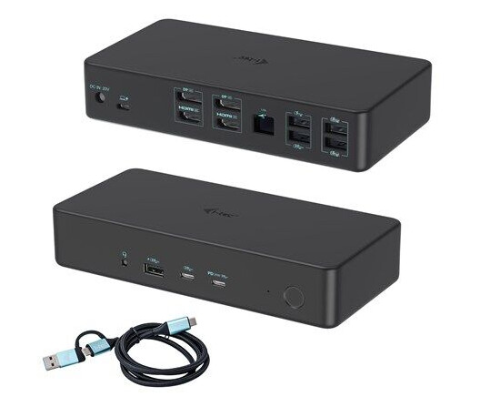 I-Tec - docking station - USB-C / Thunderbolt 3 / USB 3.0 - 2 x HDMI 2 x DP - GigE