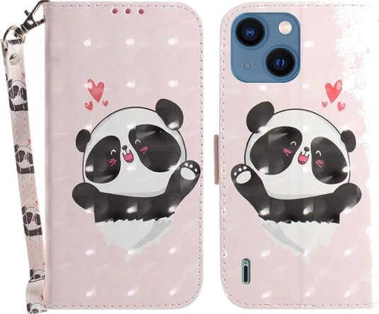 Trolsk Lommebokdeksel Panda (iPhone 15)