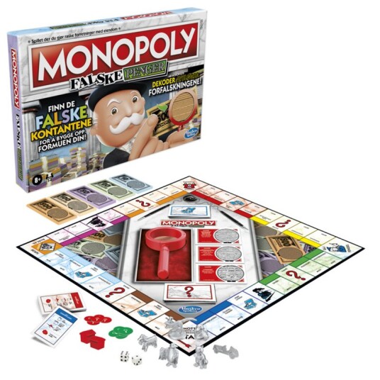 Hasbro Monopoly Crooked Cash Barnespill med Falske Penger Hasbro Monopoly Crooked Cash Barnespill med Falske Penger