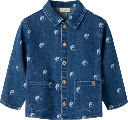 Lil"Atelier Nmmlivo Ls Loose Dnm Shirt 2001 Se Lil Blue 122