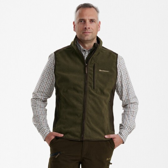 Deerhunter Gamekeeper Bonded Fleece Waistcoat Graphite Green S Deerhunter Gamekeeper Bonded Fleece Waistcoat Graphite Green S