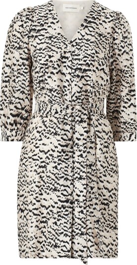 MSCH Copenhagen   Kjole mschPhilida Maire 3/4 Dress Aop   Svart