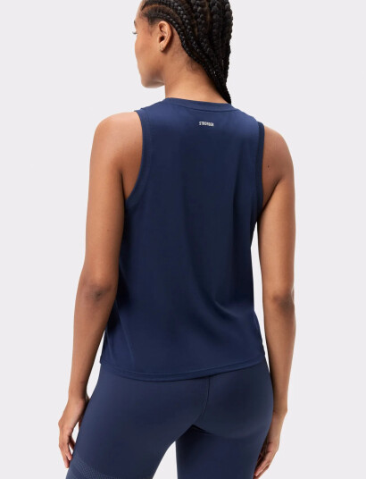 STRONGER Relaxed Tank   Navy   S