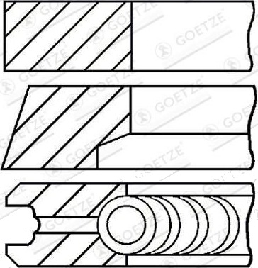 GOETZE ENGINE 08-529300-00 Stempelringsett
