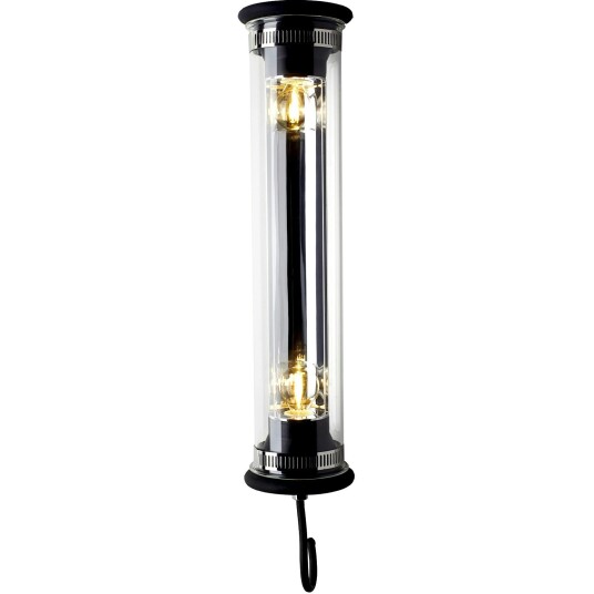 In The Tube 100 500 Vegglampe Svart / Sølvreflektor / Uten Metallnett