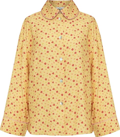 Sleeper Pastelle Oversized Shirt In Wild Painsies   MULTICOLOR   XXS/XS