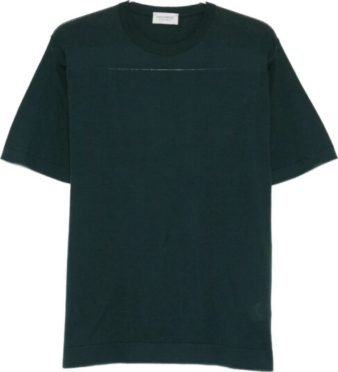 John Smedley Herre Topper Grønn S,