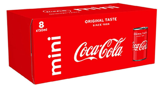 Coca-Cola Mini Burk 15cl 8-Pack