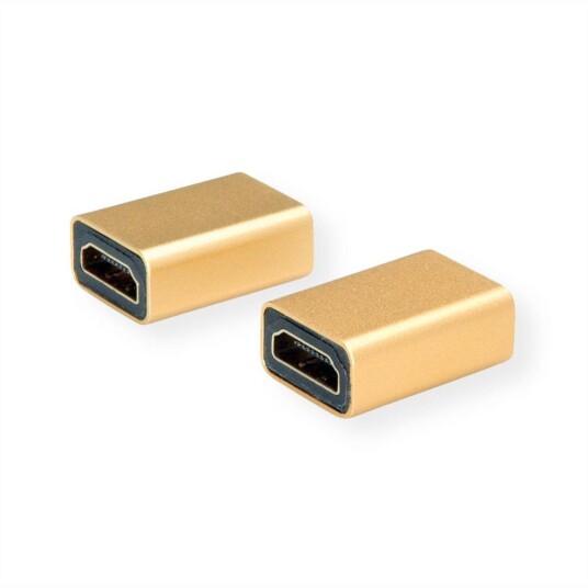 ROLINE GOLD Adapter HDMI / HDMI. F/F. Gold Factory Sealed
