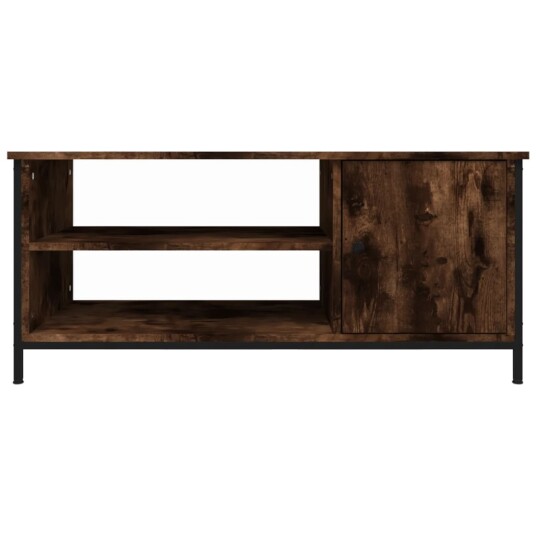 vidaXL TV-benk røkt eik 100x40x45 cm konstruert tre