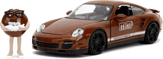 1:24 M&M's Hollywood Rides Porsche 911 with Brown Figure