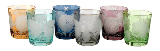 Pols Potten Peony glass 6 stk multi Pols Potten Peony glass 6 stk multi