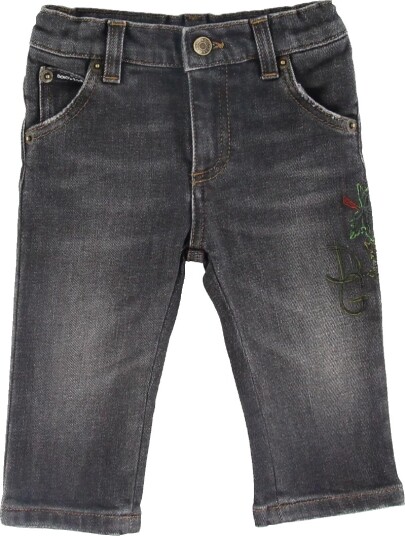 Dolce & Gabbana Jeans Antracit m. Broderi Dolce & Gabbana 9 12 md Jeans Grå 74 80