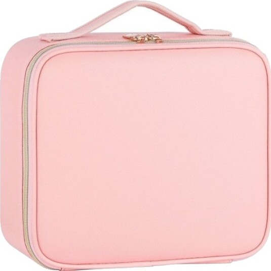 Osom Professional Nore Kosmetikkveske Med Speil Rosa/Gull Osomp040rg