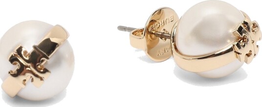 Tory Burch Moondance Pearl Stud Earrings Cream ONE SIZE x 1