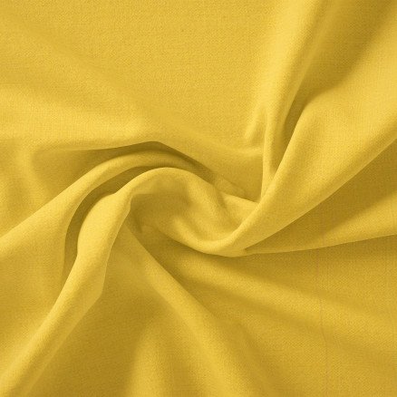 Stoffabrics Swan Solid Bomullslerret Stoff 150cm 214 Lys citrus 50cm