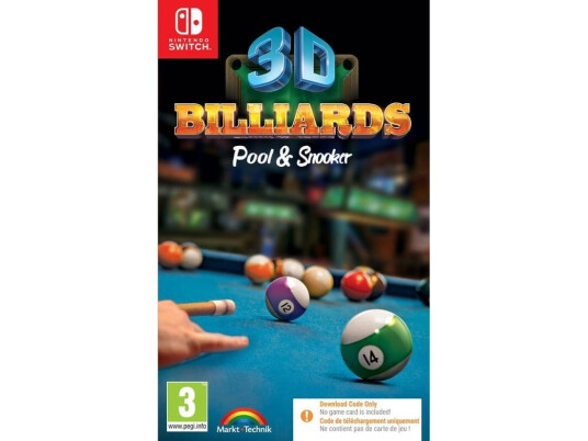 3D Billiards Pool & Snooker Nintendo Switch Spill Digital kode i eske 3D Billiards Pool & Snooker Nintendo Switch Spill Digital kode i eske
