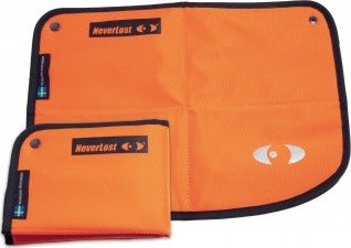 Never Lost Sitteunderlag Sammenleggbart Black/orange
