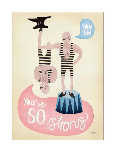 Poster & Frame Michelle Carlslund Kids Youre So Strong Multi Patterned 30x40cm