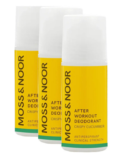 MOSS & NOOR After Workout Deodorant Crispy Cucumber 3 Pack - Nude - ONE SIZE MOSS & NOOR After Workout Deodorant Crispy Cucumber 3 Pack - Nude - ONE SIZE