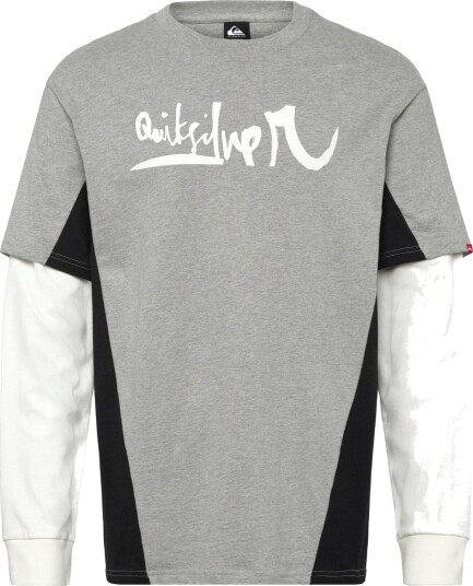 Quiksilver Yg Sync Double Layer Tee   Grey   S