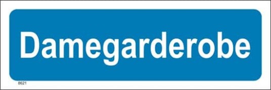 Damegarderobe 30x10 cm Alu-plate