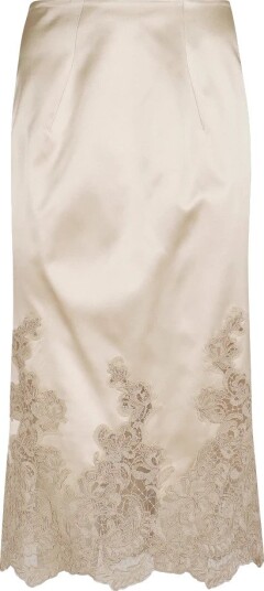 Ermanno Scervino Dame Skjørt Beige M, Ermanno Scervino Dame Skjørt Beige M,