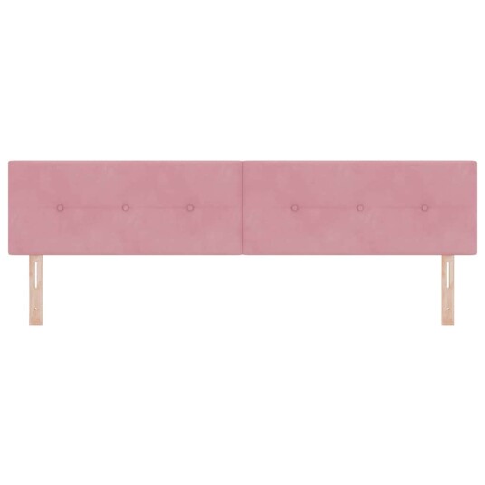 LED Hodegjerde Med Knapper Rosa 100 cm Fløyel