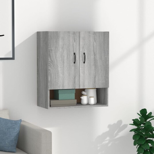 vidaXL Veggskap grå sonoma 60x31x70 cm konstruert tre vidaXL Veggskap grå sonoma 60x31x70 cm konstruert tre