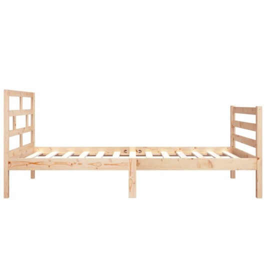 vidaXL Sengeramme heltre 75x190 cm 2FT6 Small Single