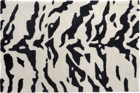 Dørmatte Zebra Tufted Wool Premium hvit/svart Størrelse: 60 x 90 cm Dørmatte Zebra Tufted Wool Premium hvit/svart Størrelse: 60 x 90 cm
