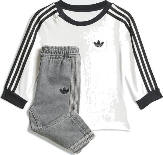 Adidas Originals Denim Long Sleeve Tee Set Kids størrelse 68 cm
